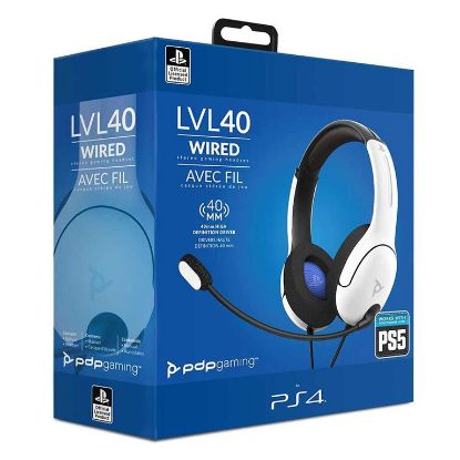 Slika PS4/PS5 Wired Headset LVL40 White