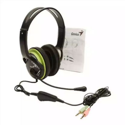 Slika Slušalice sa mikrofonom Genius HS-400A, zelene