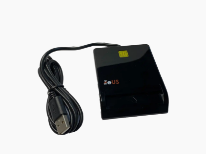 Slika Čitač smart kartica ZeUs CR814 (za biometrijske lične karte), USB